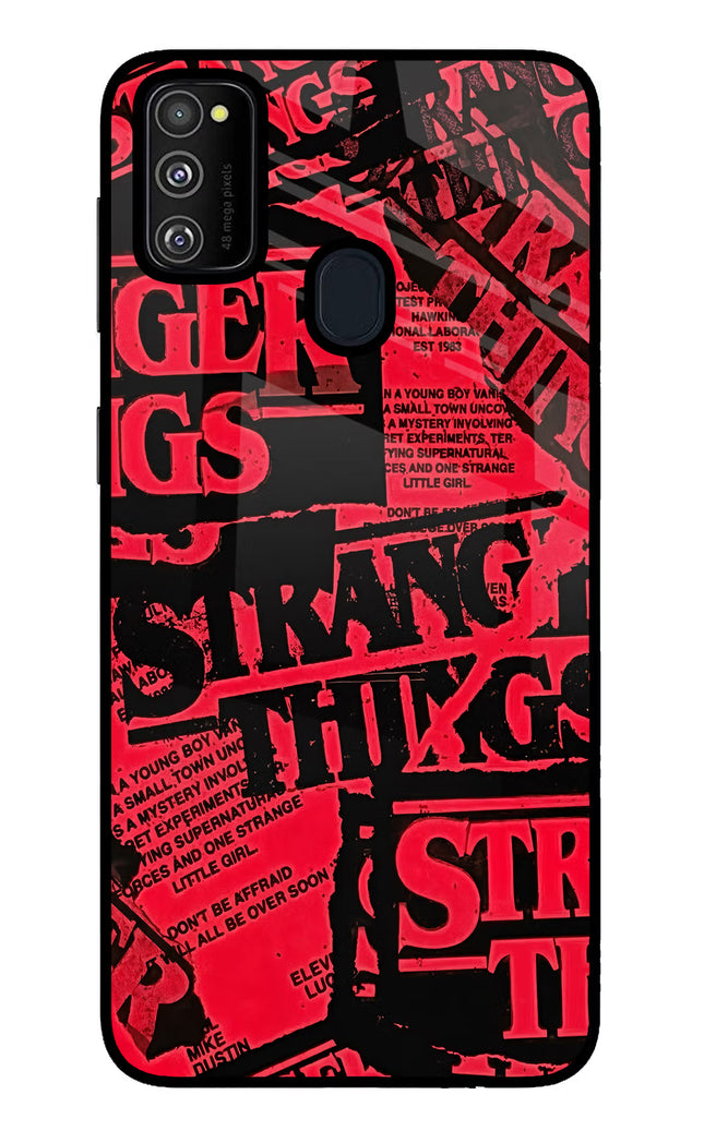 Ordinary Things Samsung M30s Glass Case Back Cover by Casekaro