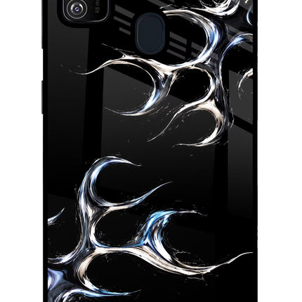 Chrome Tribal Samsung M30s Glass Case Back Cover by Casekaro