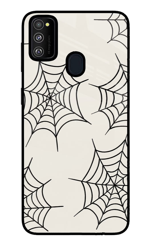 Spider Web Samsung M30s Glass Case