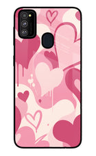 Hearty case Samsung M30s Glass Case