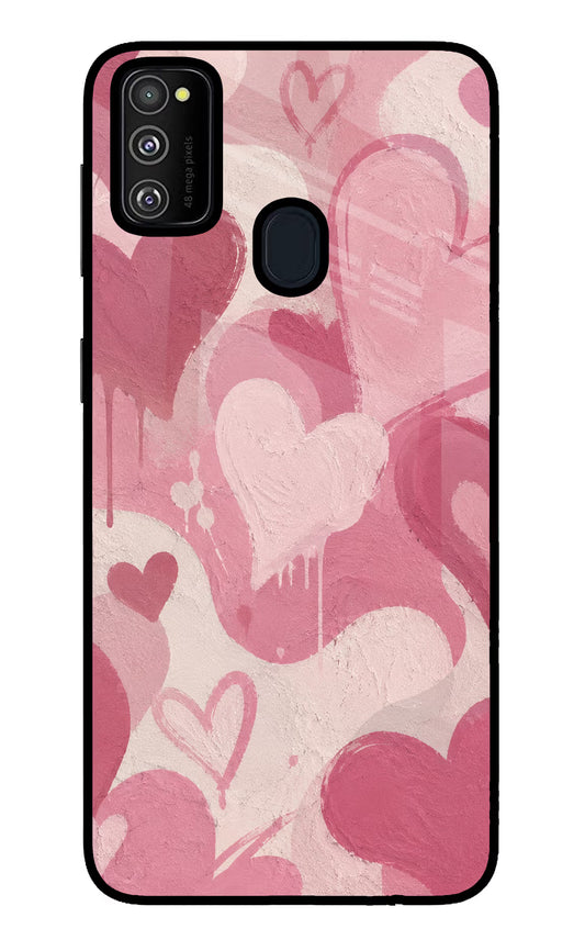 Hearty case Samsung M30s Glass Case