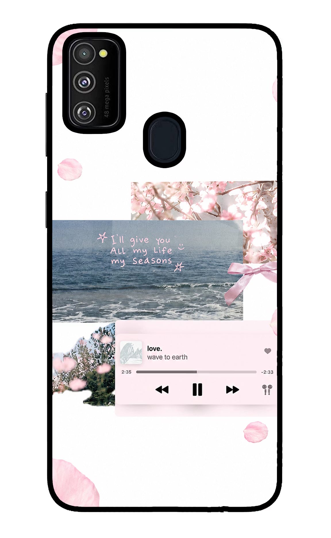 Wave to earth Samsung M30s Glass Case
