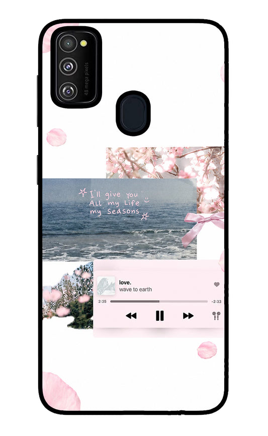 Wave to earth Samsung M30s Glass Case