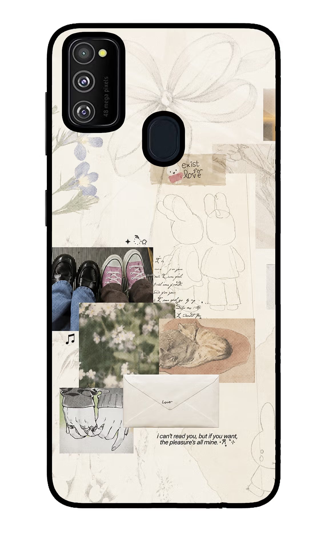 Soft Aesthetic Samsung M30s Glass Case