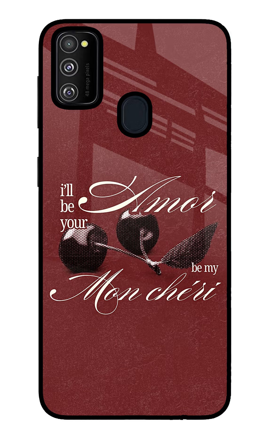 Velvet Cherry Samsung M30s Glass Case