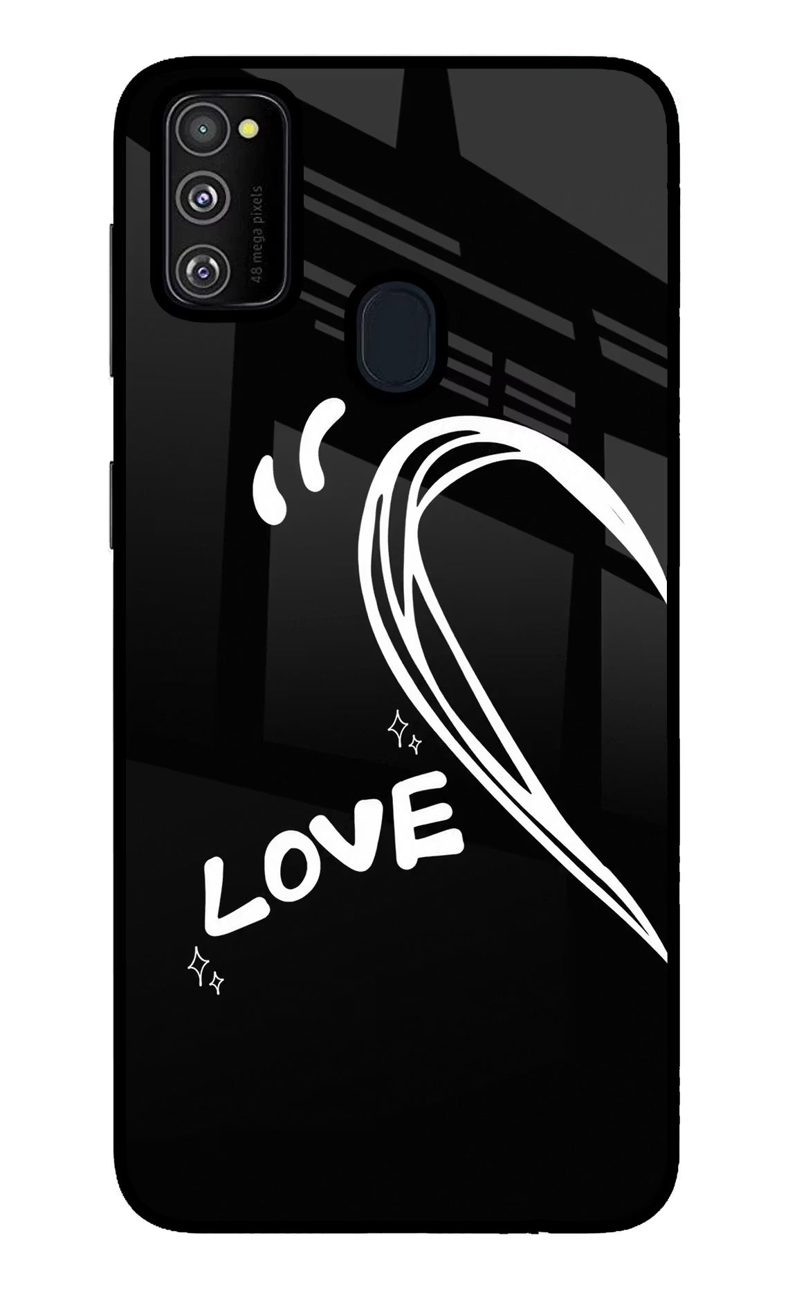 Love Line Samsung M30s Glass Case