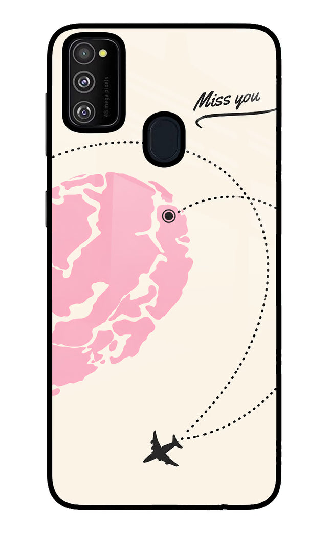 Miss Orbit Samsung M30s Glass Case Back Cover by Casekaro