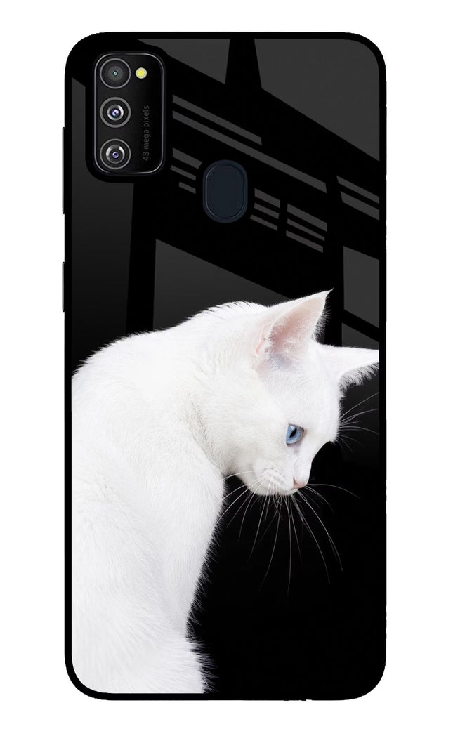Snow Gaze Samsung M30s Glass Case Back Cover by Casekaro