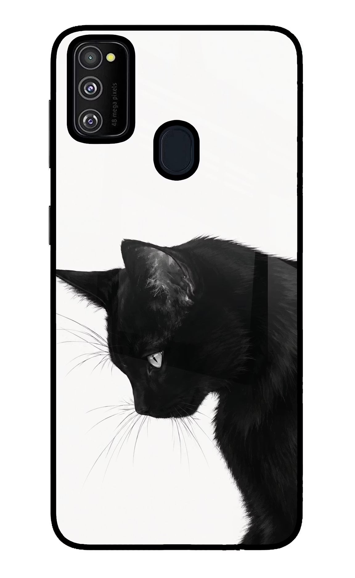 Shadow Gaze Samsung M30s Glass Case