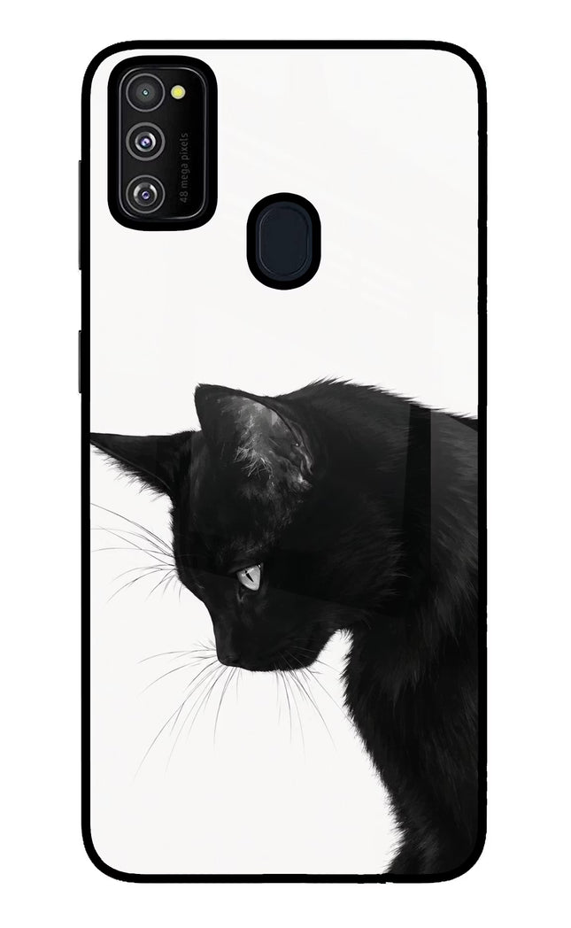 Shadow Gaze Samsung M30s Glass Case Back Cover by Casekaro