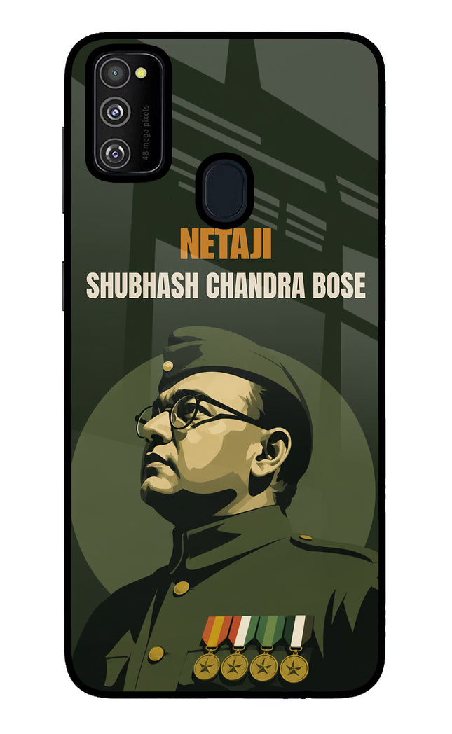 Netaji Legacy Samsung M30s Glass Case Back Cover by Casekaro
