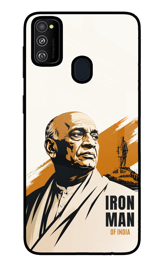 Sardar Patel Iron Will Samsung M30s Glass Case Back Cover by Casekaro