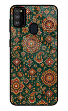 Green Pataka Samsung M30s Glass Case