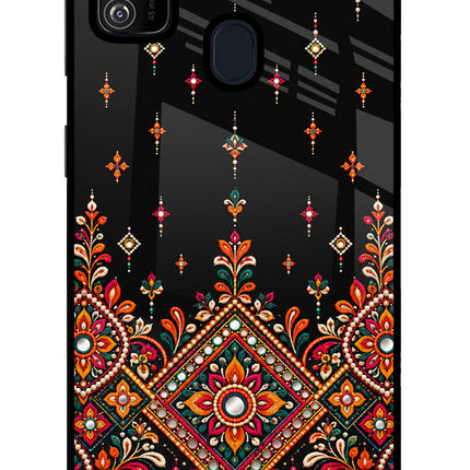 Noir Mehfil Samsung M30s Glass Case