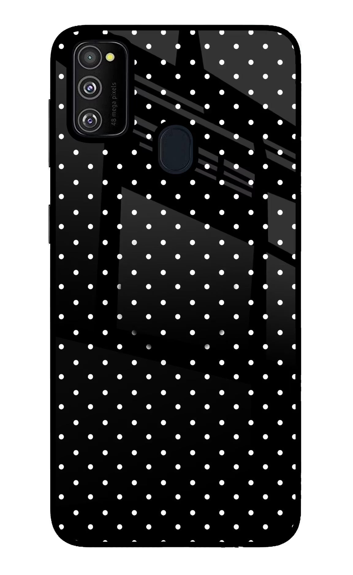 White Dots Samsung M30s Pop Case by Casekaro