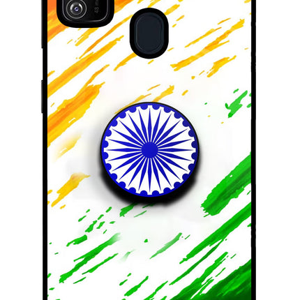 Indian Flag Ashoka Chakra Samsung M30s Pop Case by Casekaro