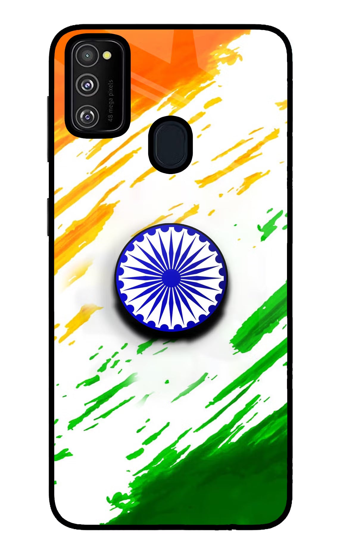 Indian Flag Ashoka Chakra Samsung M30s Pop Case by Casekaro
