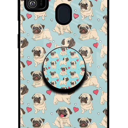 Pug Dog Samsung M30s Pop Case by Casekaro