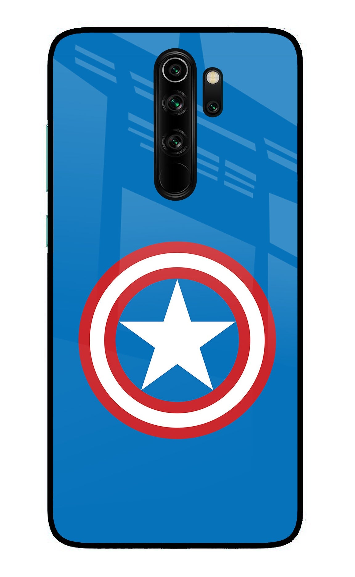 Captain America Logo Redmi Note 8 Pro Glass Case