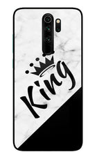 King Redmi Note 8 Pro Glass Case Back Cover by Casekaro