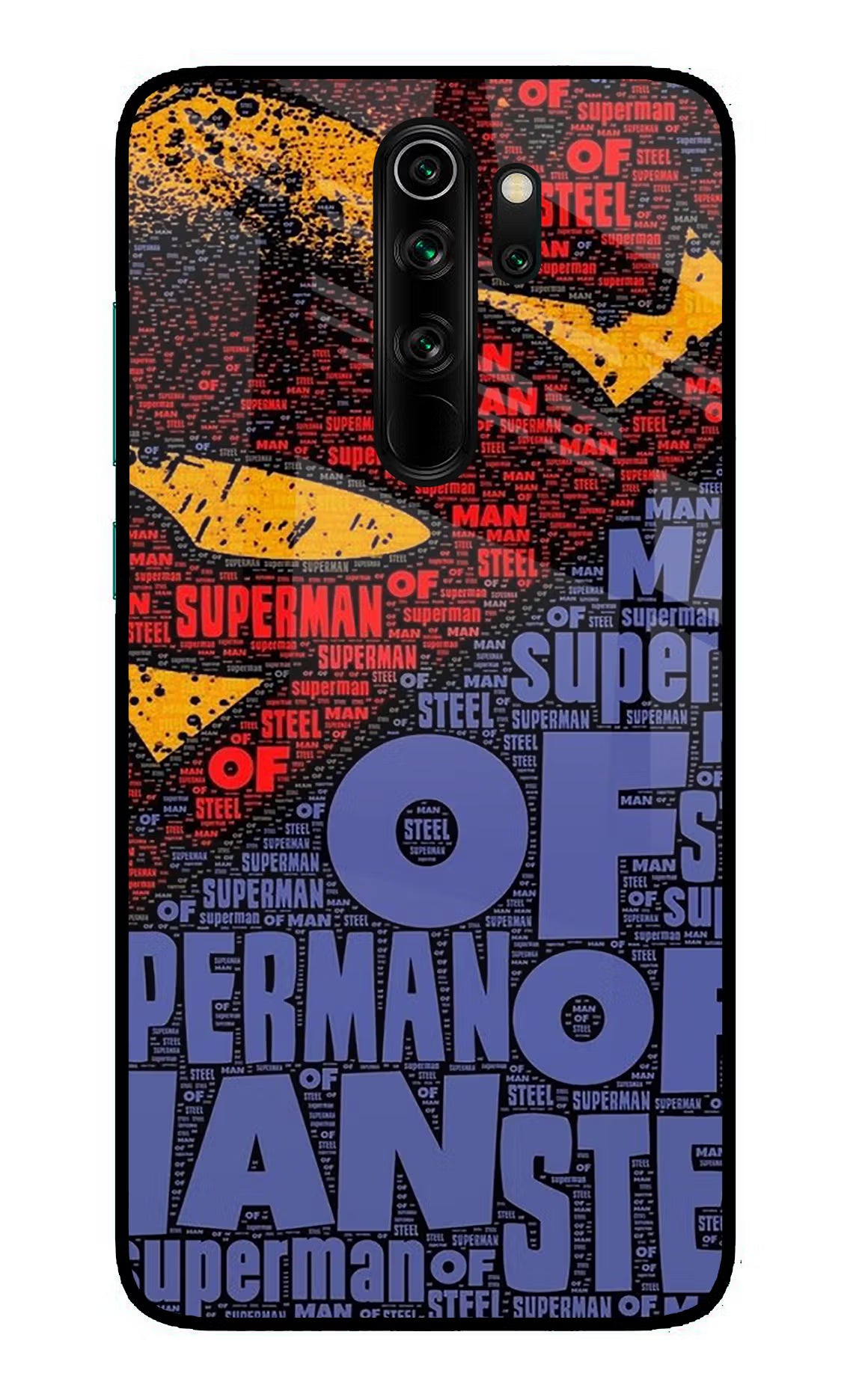 Superman Redmi Note 8 Pro Glass Case Back Cover by Casekaro