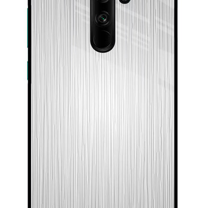 Wooden Grey Texture Redmi Note 8 Pro Glass Case Back Cover by Casekaro