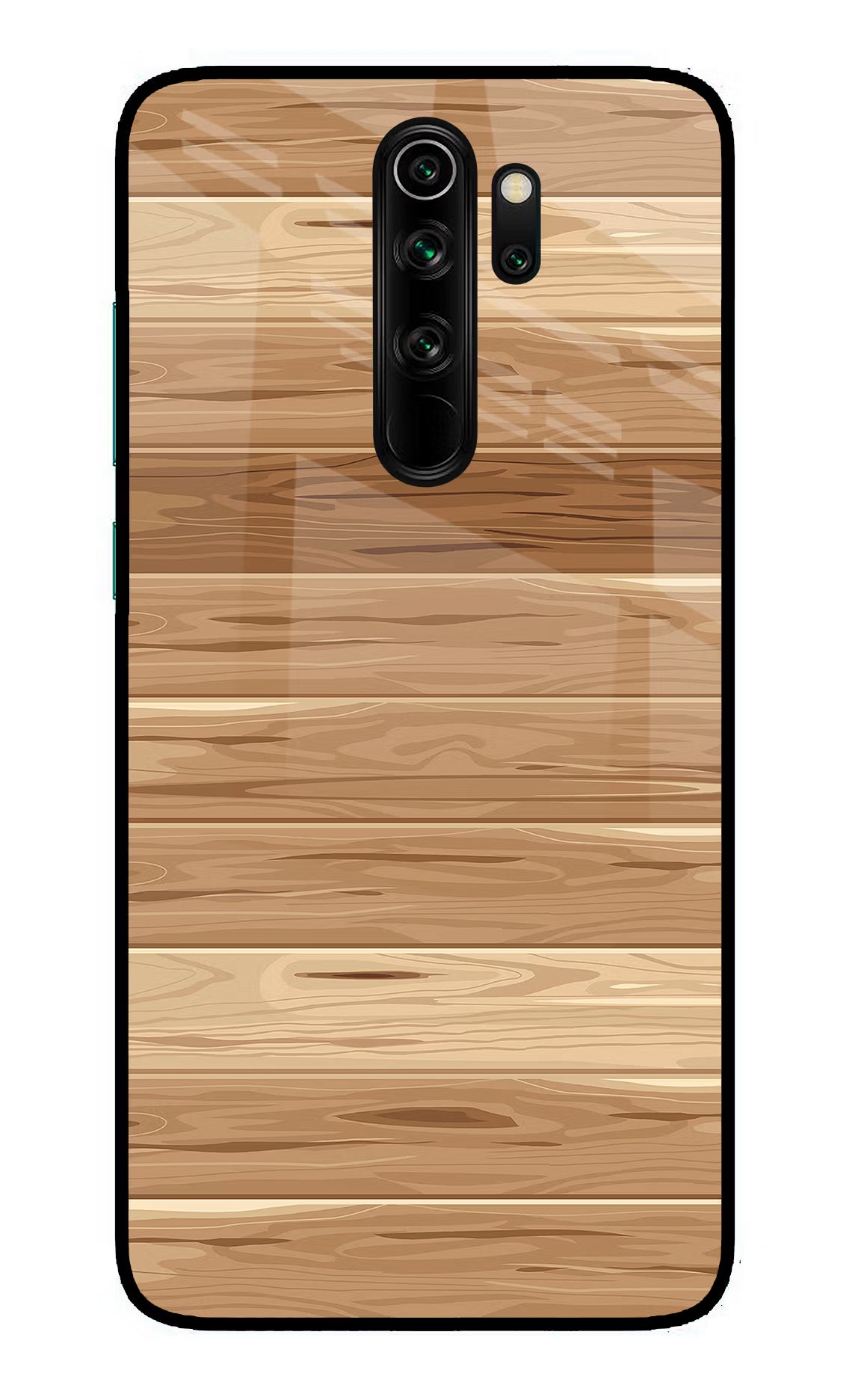 Wooden Vector Redmi Note 8 Pro Glass Case Back Cover by Casekaro