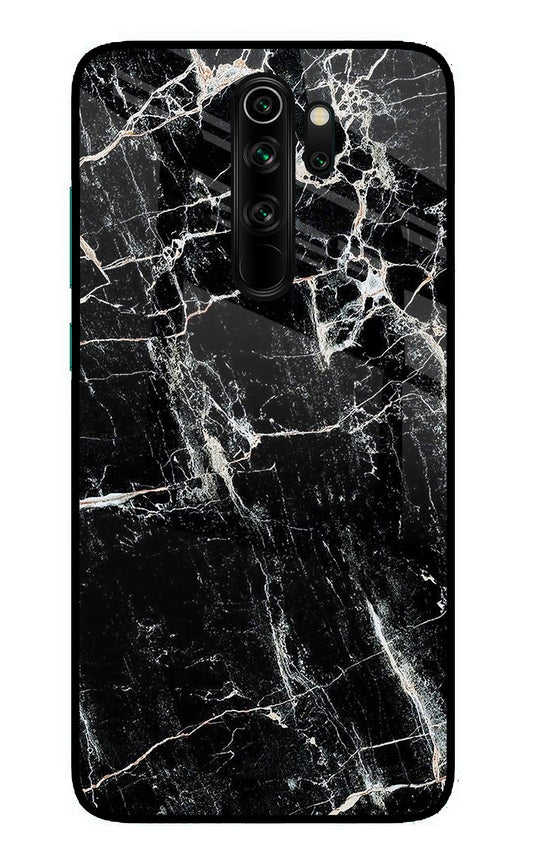 Black Marble Texture Redmi Note 8 Pro Glass Case