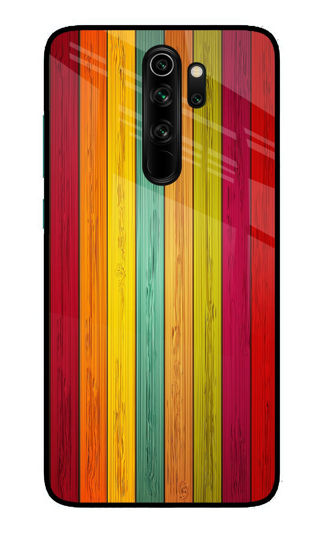 Multicolor Wooden Redmi Note 8 Pro Back Cover