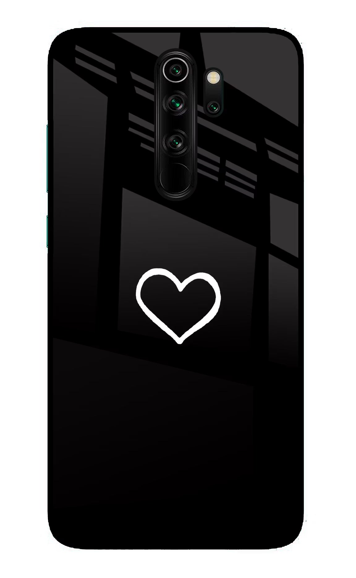 Heart Redmi Note 8 Pro Glass Case Back Cover by Casekaro