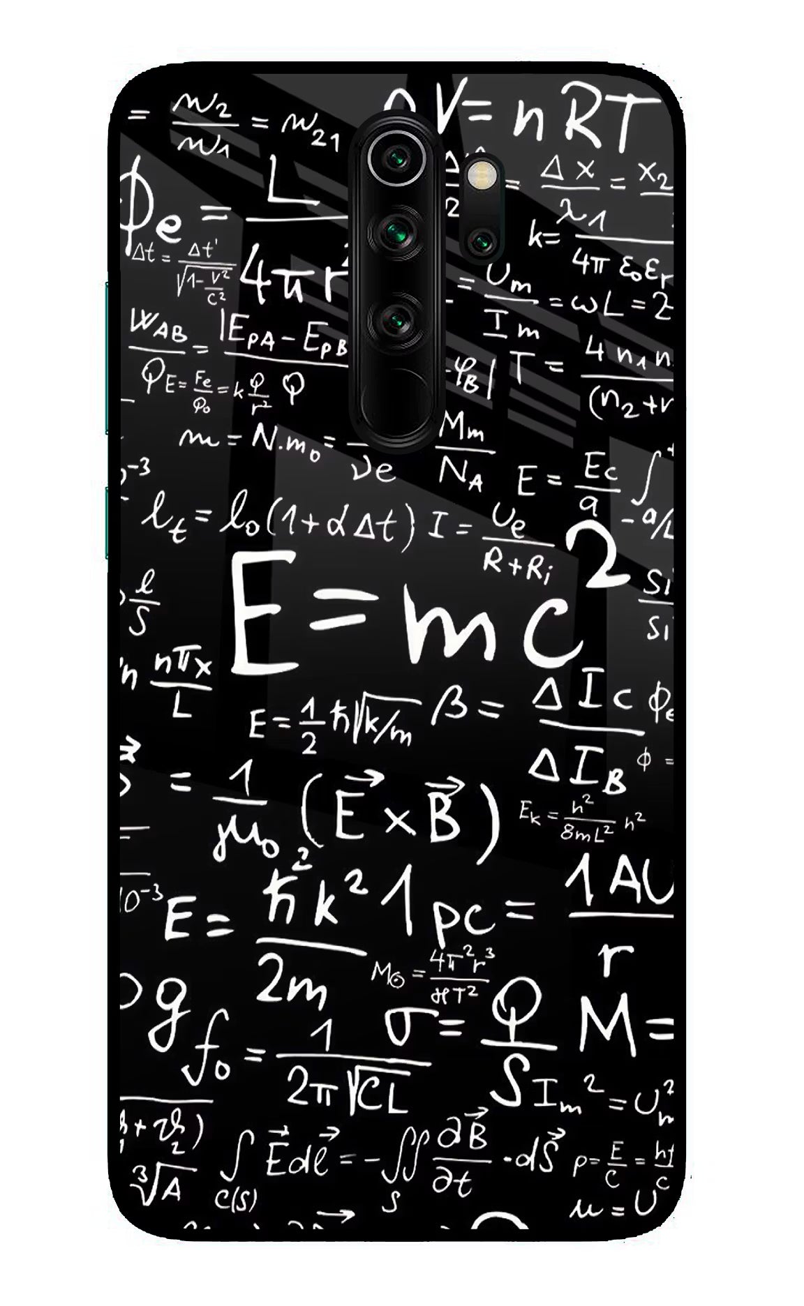 Physics Formula Redmi Note 8 Pro Glass Case Back Cover by Casekaro