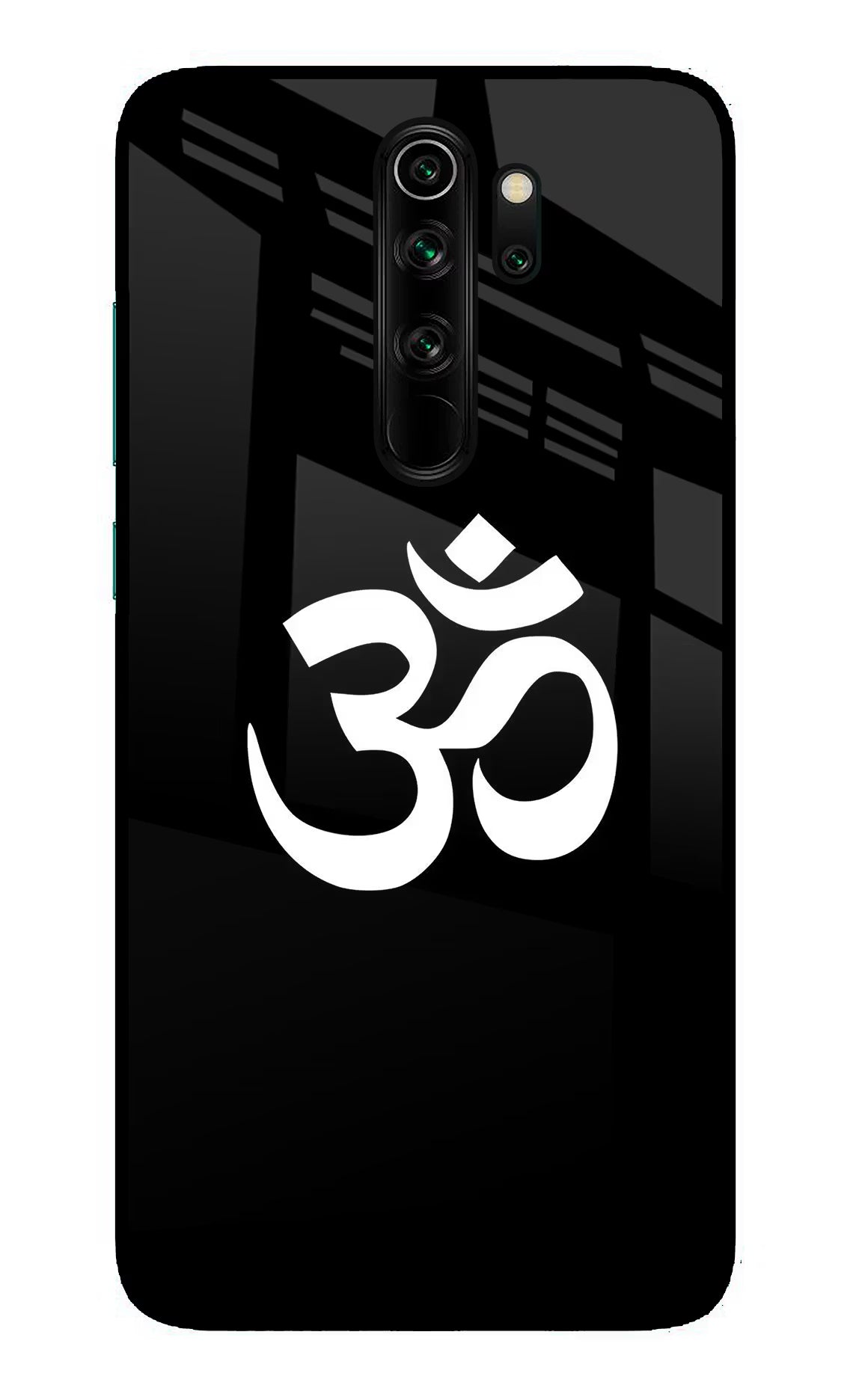 Om Redmi Note 8 Pro Glass Case Back Cover by Casekaro