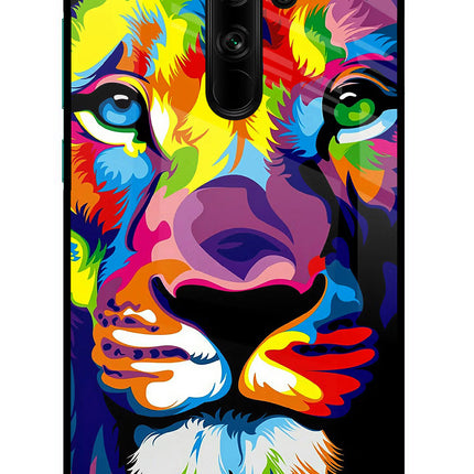Lion Redmi Note 8 Pro Glass Case Back Cover by Casekaro