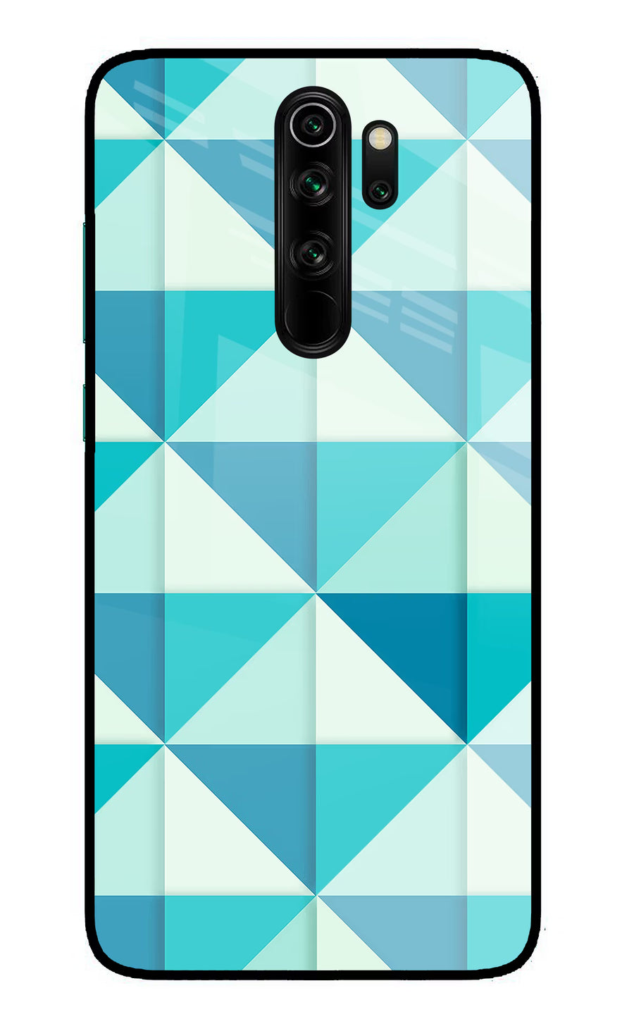 Abstract Redmi Note 8 Pro Back Cover, Glass case