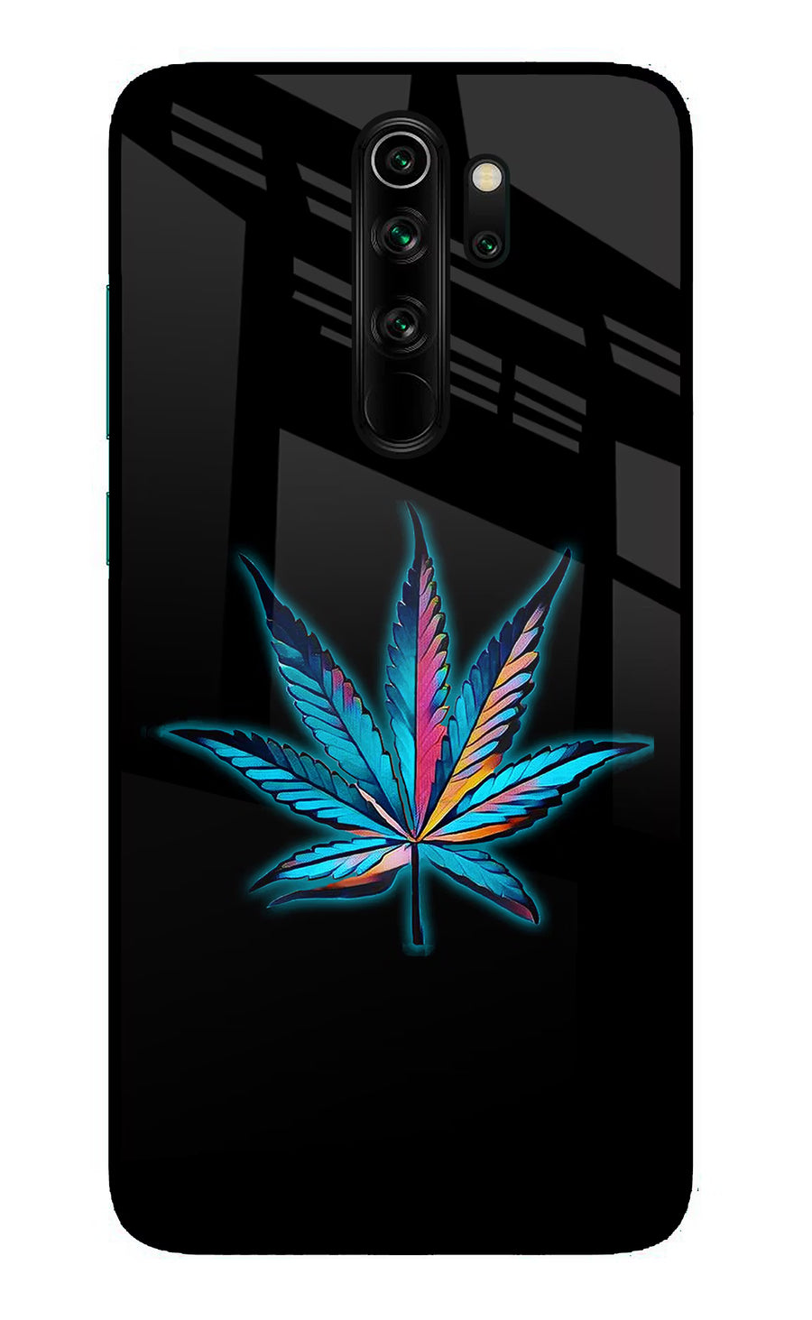 Weed Redmi Note 8 Pro Back Cover, Glass case