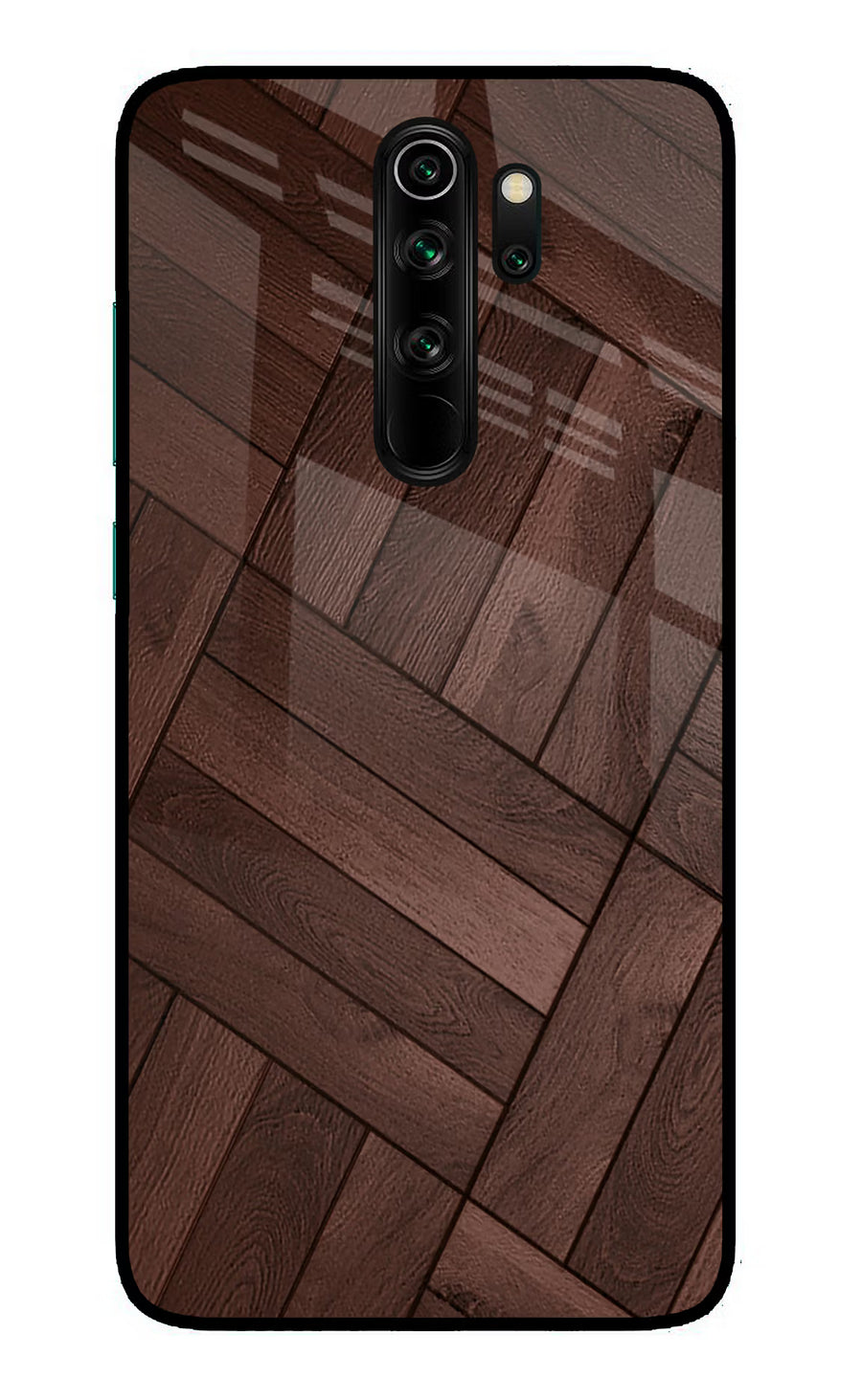 Wooden Texture Design Redmi Note 8 Pro Back Cover, Glass case