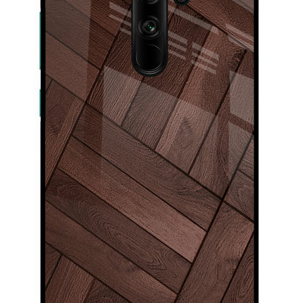 Wooden Texture Design Redmi Note 8 Pro Glass Case