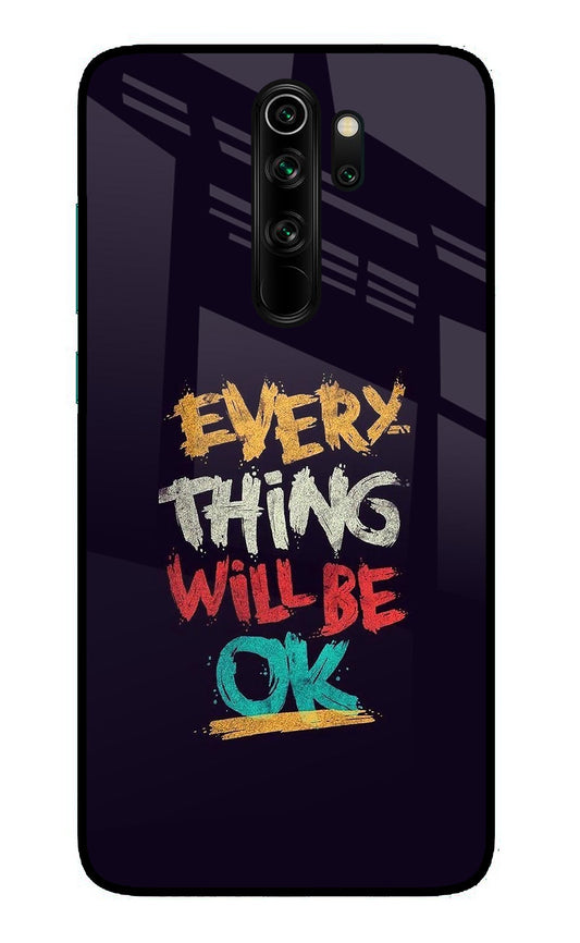 Everything Will Be Ok Redmi Note 8 Pro Glass Case