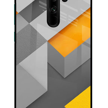 Abstract Redmi Note 8 Pro Glass Case Back Cover by Casekaro
