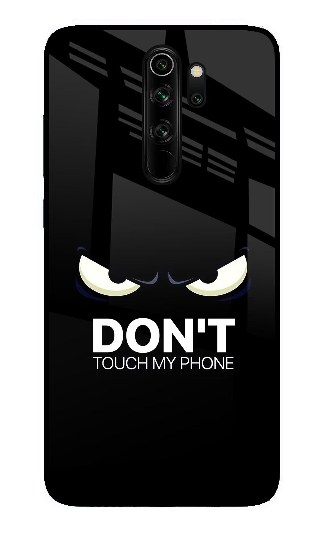 Don'T Touch My Phone Redmi Note 8 Pro Glass Case Back Cover by Casekaro