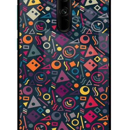 Geometric Abstract Redmi Note 8 Pro Glass Case Back Cover by Casekaro