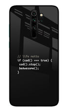 Life Motto Code Redmi Note 8 Pro Glass Case