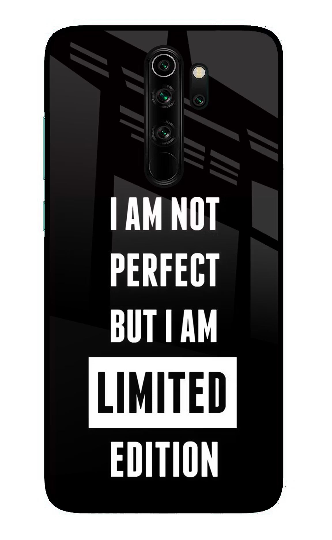 I Am Not Perfect But I Am Limited Edition Redmi Note 8 Pro Glass Case Back Cover by Casekaro