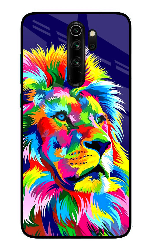Vector Art Lion Redmi Note 8 Pro Glass Case