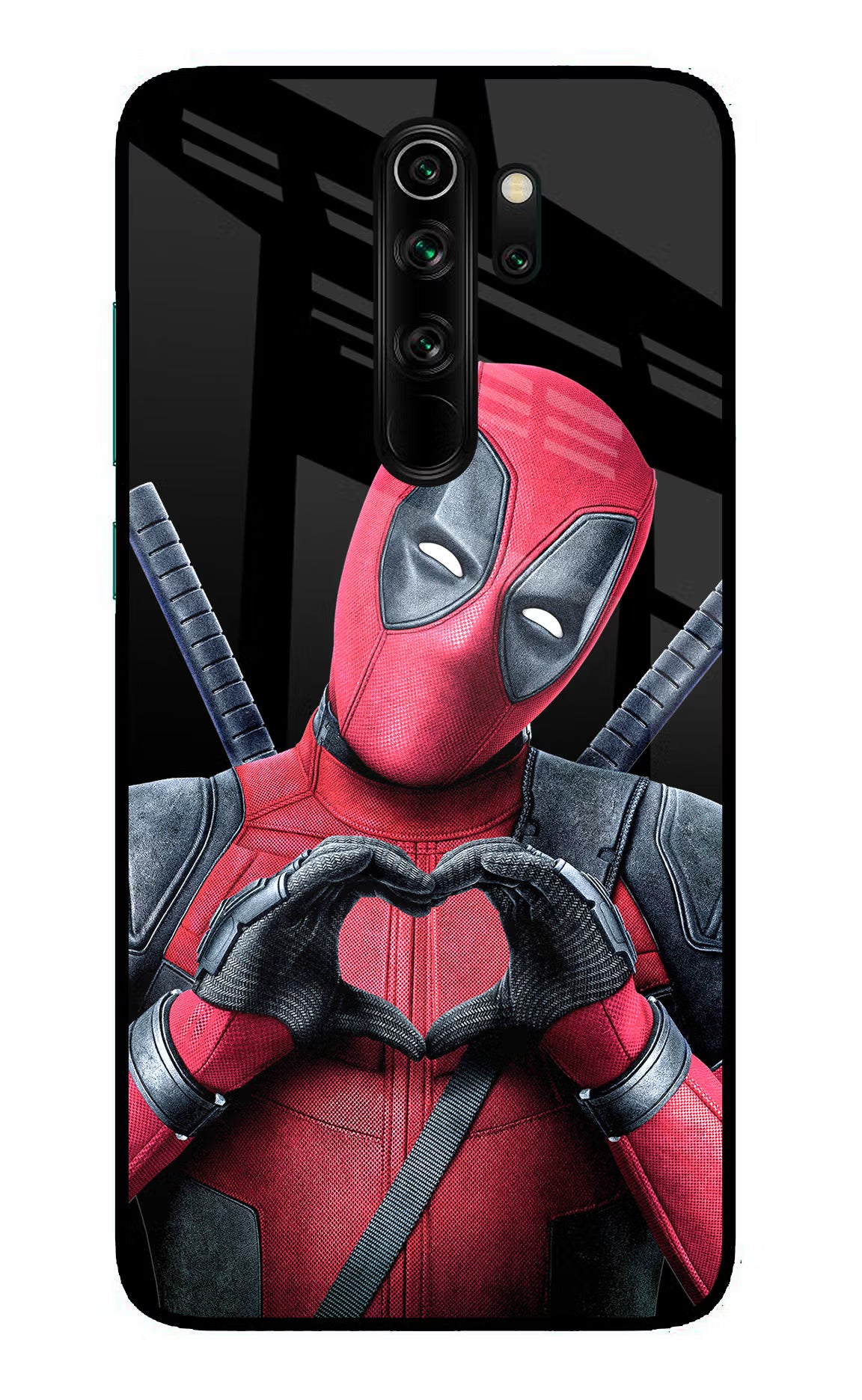 Deadpool Redmi Note 8 Pro Glass Case Back Cover by Casekaro