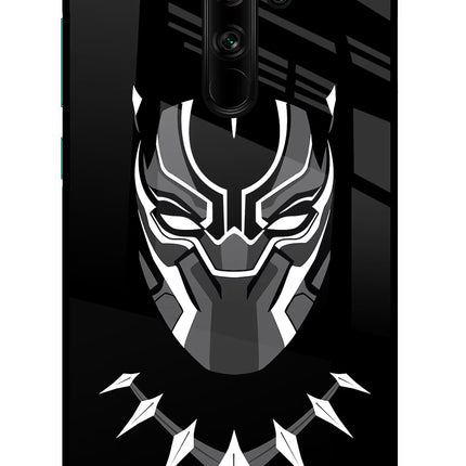 Black Panther Redmi Note 8 Pro Glass Case Back Cover by Casekaro