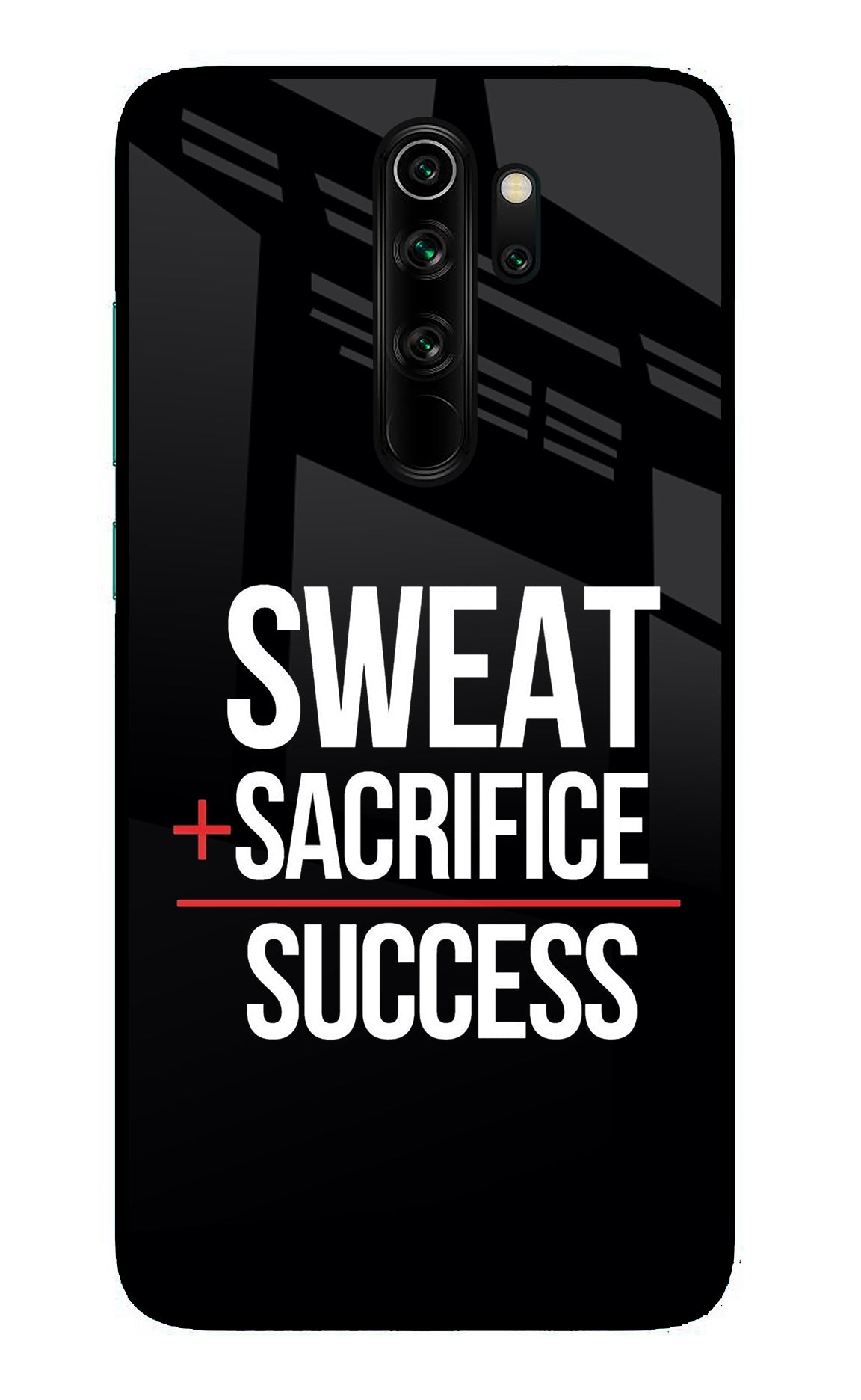 Sweat Sacrifice Success Redmi Note 8 Pro Back Cover