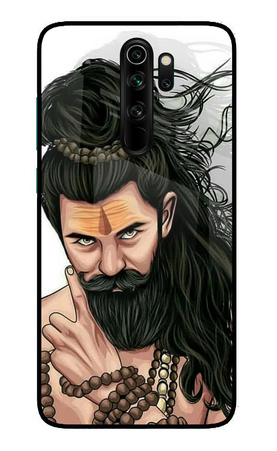 Mahadev Redmi Note 8 Pro Back Cover, Glass case