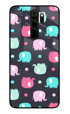 Elephants Redmi Note 8 Pro Glass Case