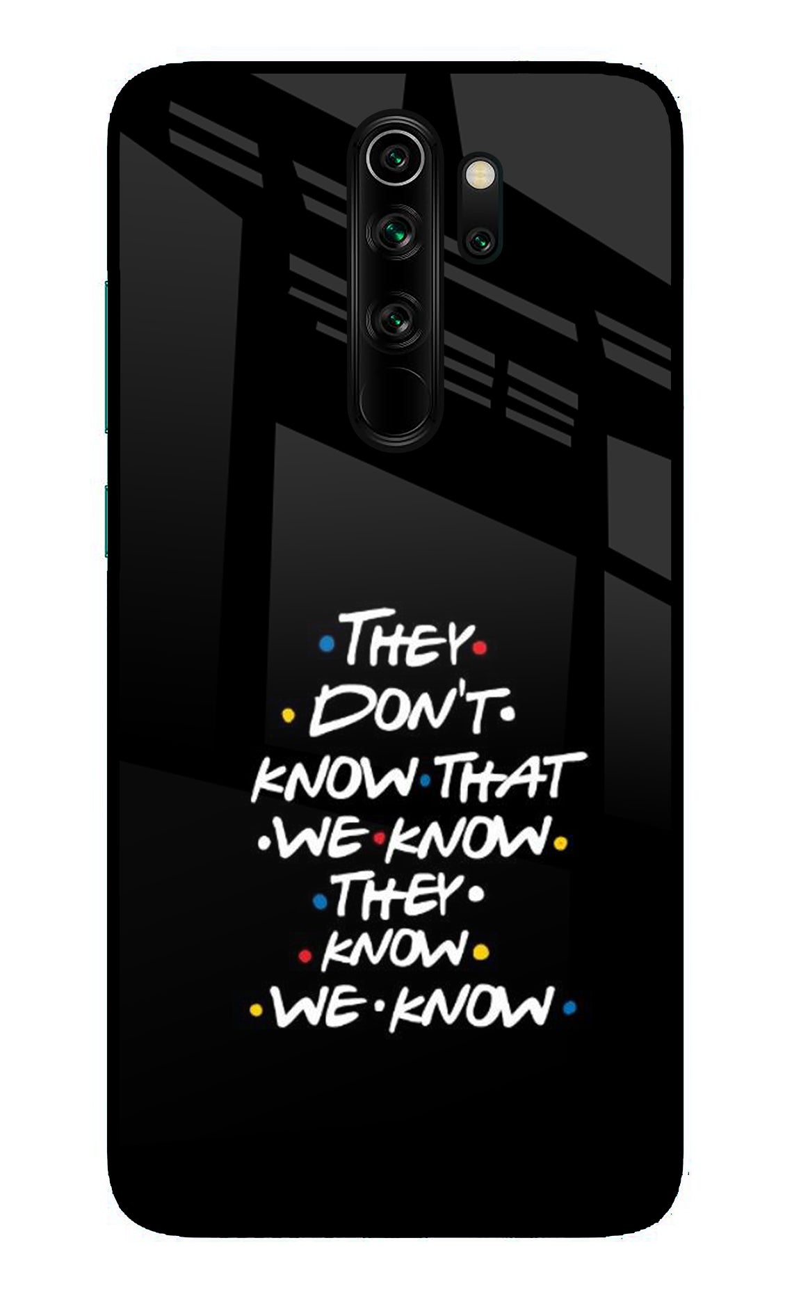 FRIENDS Dialogue Redmi Note 8 Pro Glass Case